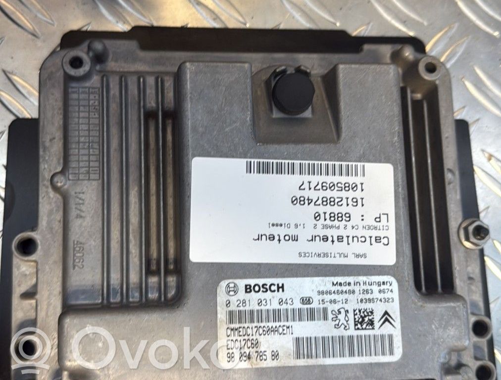 Citroen C4 II Engine control unit/module 