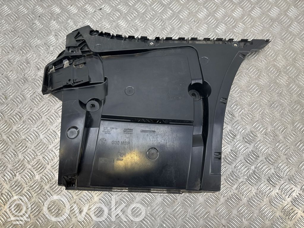 BMW 5 G30 G31 G38 Staffa di rinforzo montaggio del paraurti posteriore 