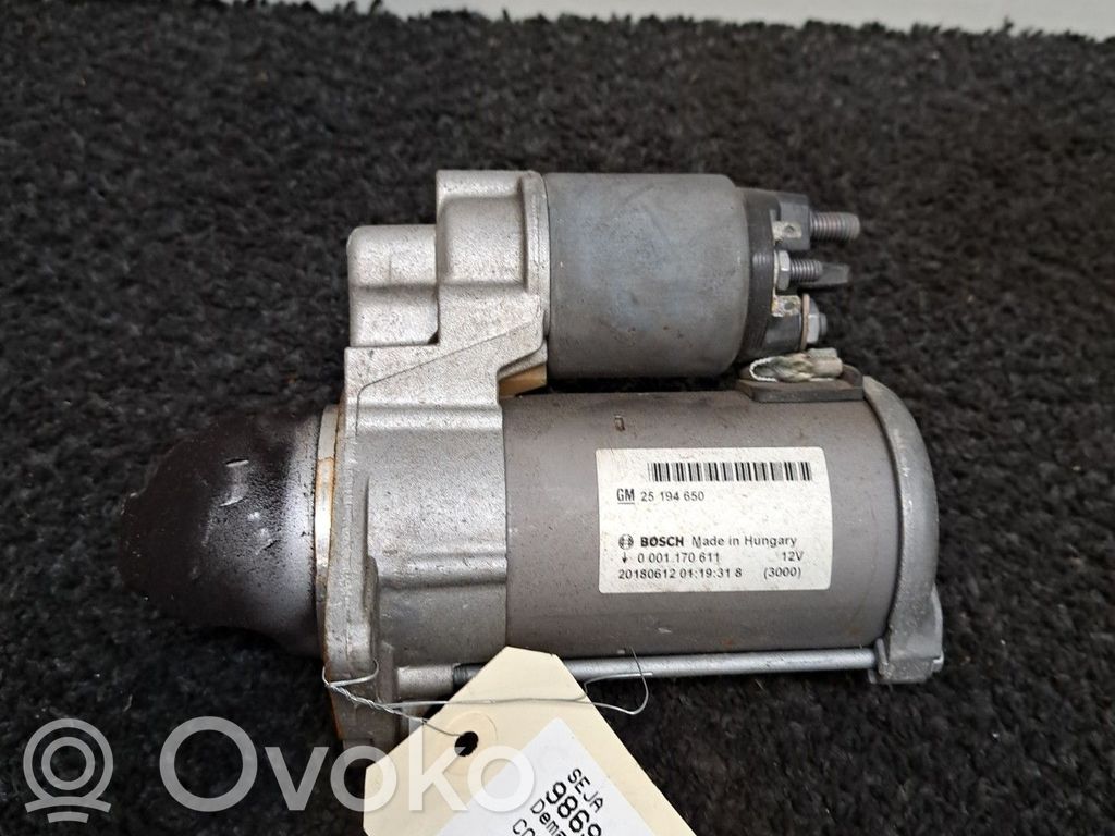 Starter motor   25194650