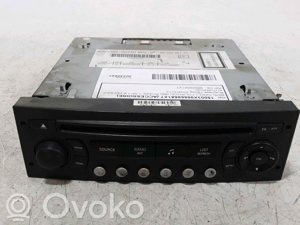 Citroen Berlingo Panel / Radioodtwarzacz CD/DVD/GPS 