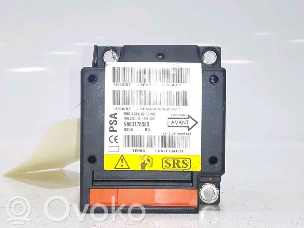 Peugeot 1007 Airbag control unit/module 