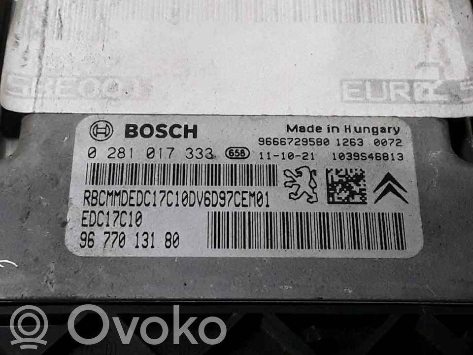 Peugeot 207 Kit cu ECU motor și set închidere uși 