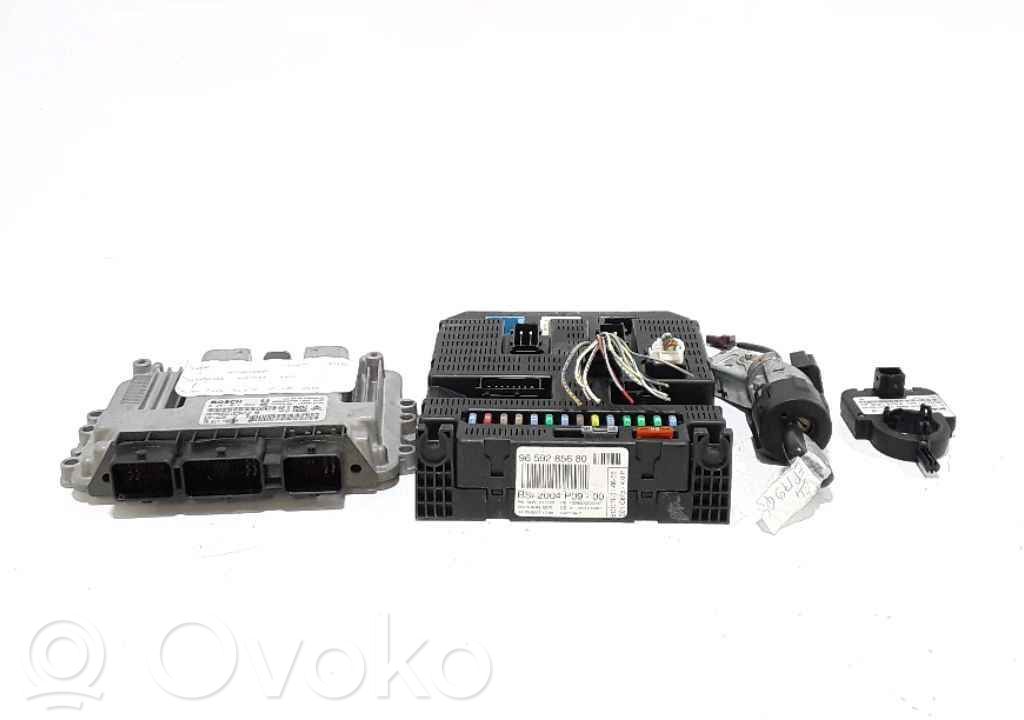 Citroen C4 I Engine ECU kit and lock set 