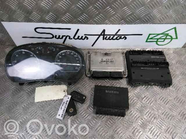 Volkswagen Polo IV 9N3 Komputer / Sterownik ECU i komplet kluczy 