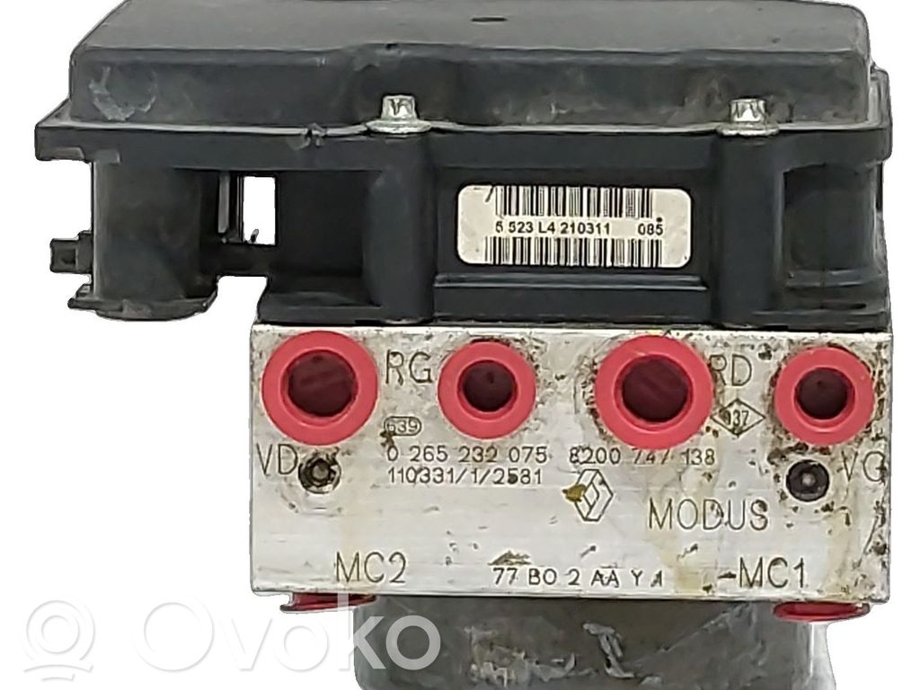 Pompe ABS   8200747138,0265232075,20260749,35739735,VDMS13