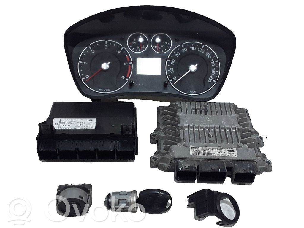 Ford Fiesta Komputer / Sterownik ECU i komplet kluczy 