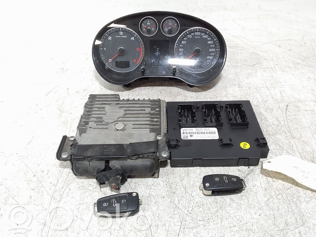 Audi A3 S3 A3 Sportback 8P Aizdedzes ECU komplekts 