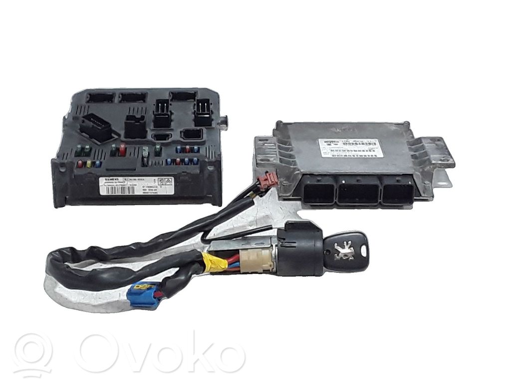 Peugeot 206 CC Komputer / Sterownik ECU i komplet kluczy 