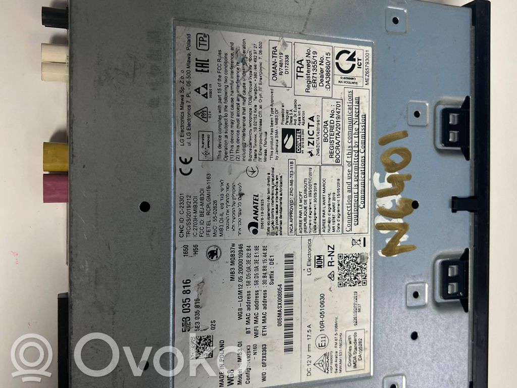 Skoda Octavia Mk4 Panel / Radioodtwarzacz CD/DVD/GPS 