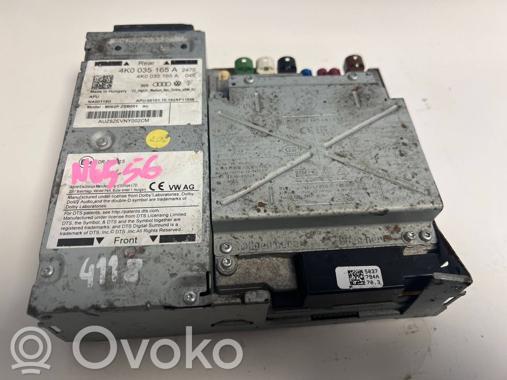 Audi A6 S6 C8 4K GPS navigation control unit/module 