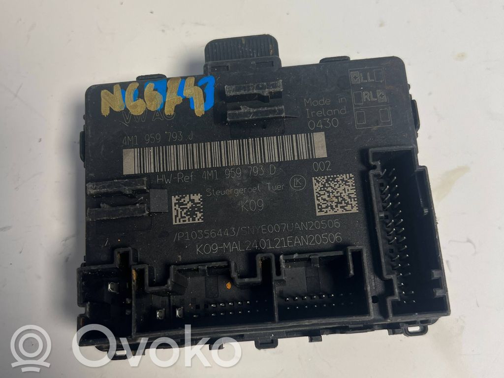 Unité de commande module de porte   4M1959793J,4M1959793D