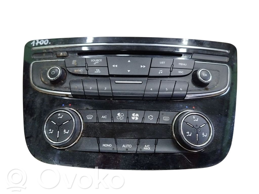 Peugeot 508 Climate control unit 