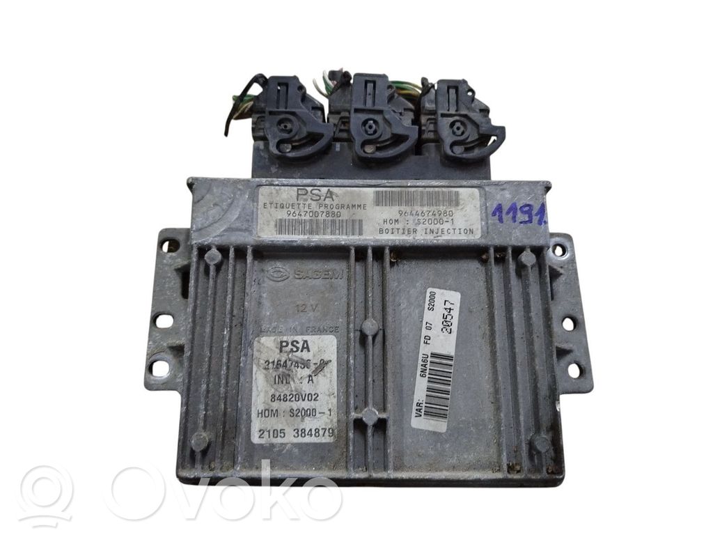 Citroen C4 I Picasso Engine control unit/module 