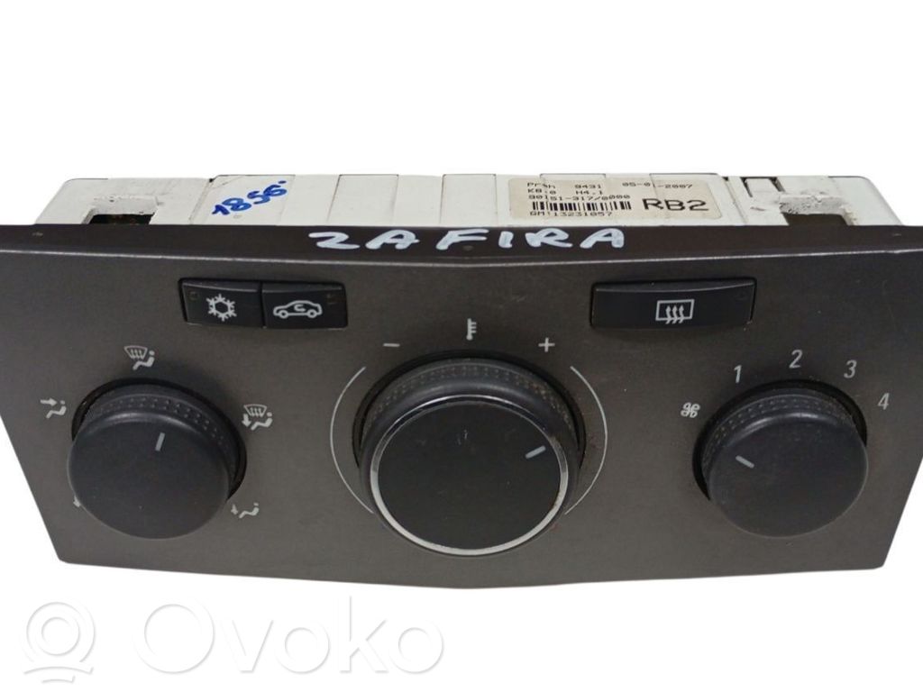 Opel Zafira B Climate control unit 