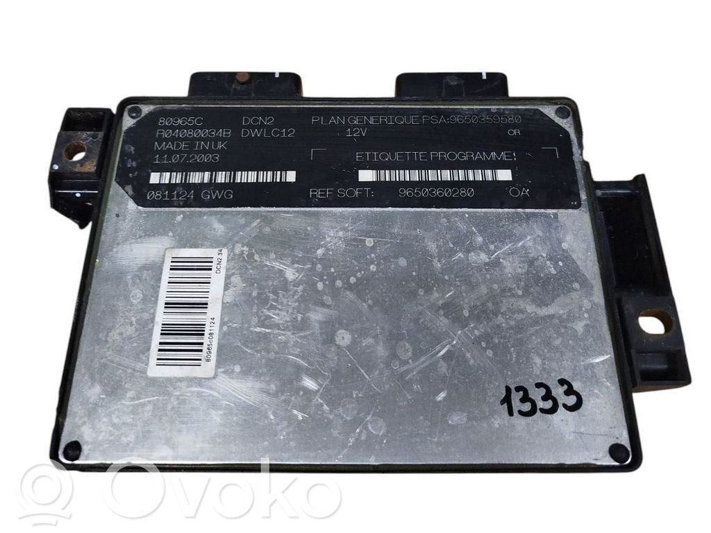 Citroen C5 Engine control unit/module 