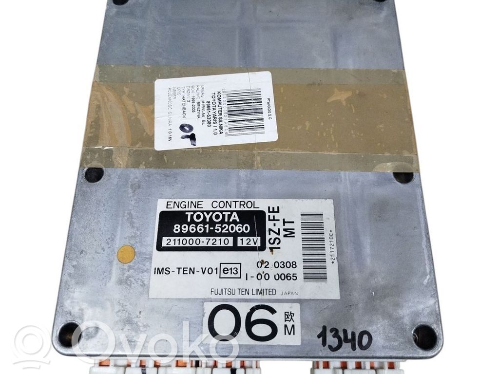 Toyota Yaris Verso Engine control unit/module ECU 