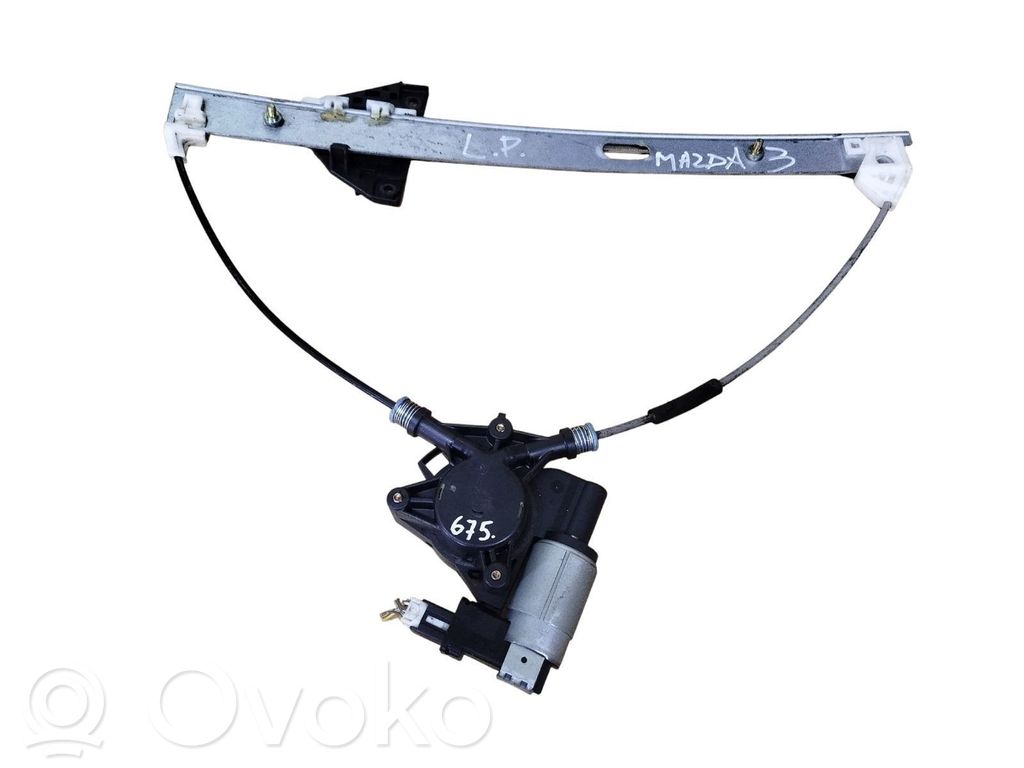 Mazda 3 I Regulador de puerta delantera con motor 