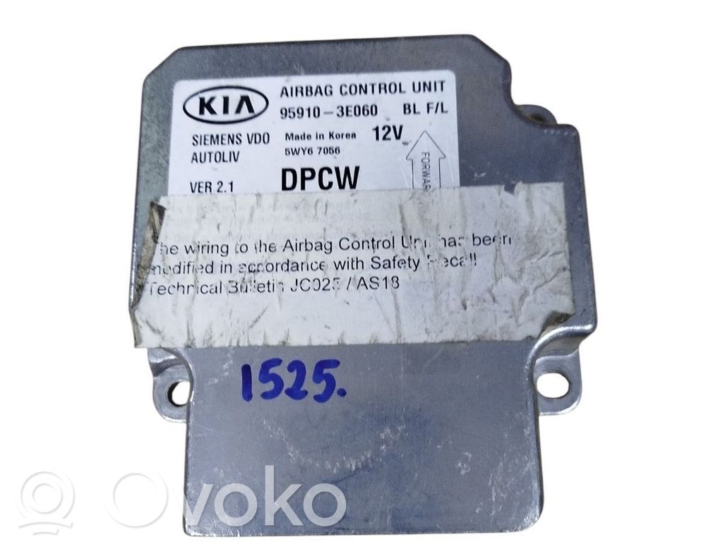 KIA Sorento Airbag control unit/module 