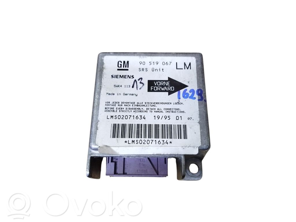Opel Astra F Unitate/modul de comandă airbaguri 