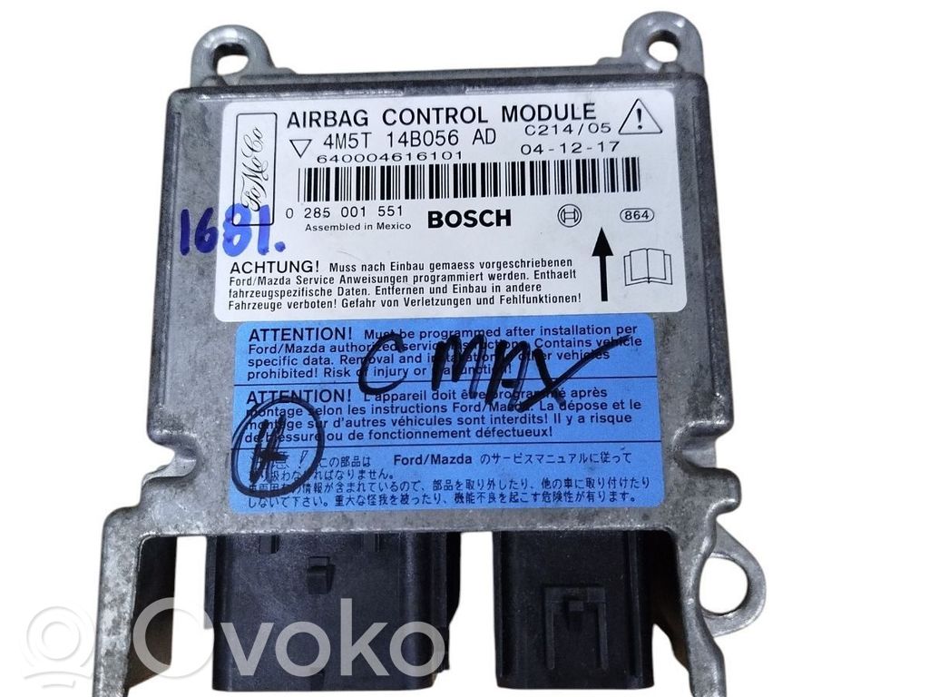 Ford C-MAX I Airbag control unit/module 