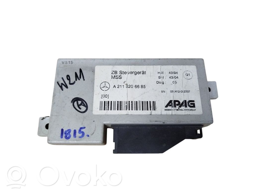 Mercedes-Benz E W211 Other control units/modules 
