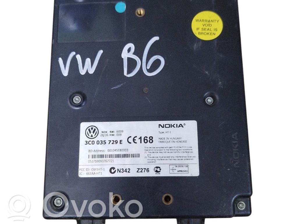 Volkswagen PASSAT B6 Phone control unit/module 