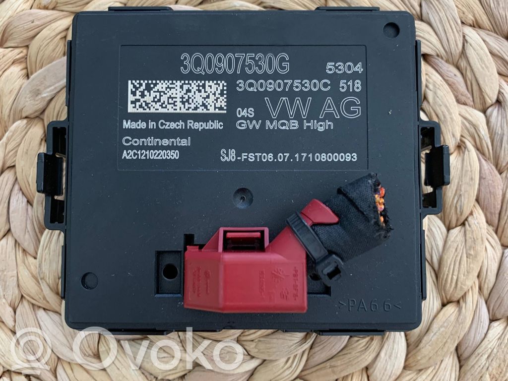 Módulo de control Gateway   3Q0907530G,3Q0907530C,A2C1210220350,REG22