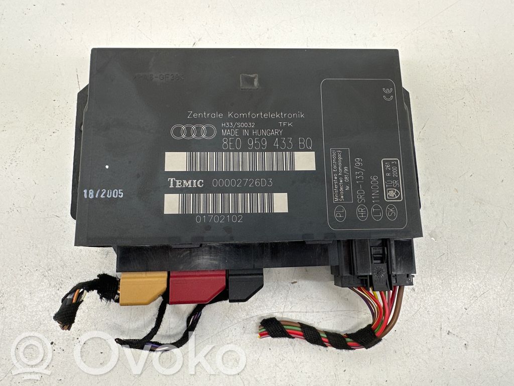 Audi A4 S4 B7 8E 8H Modul confort 