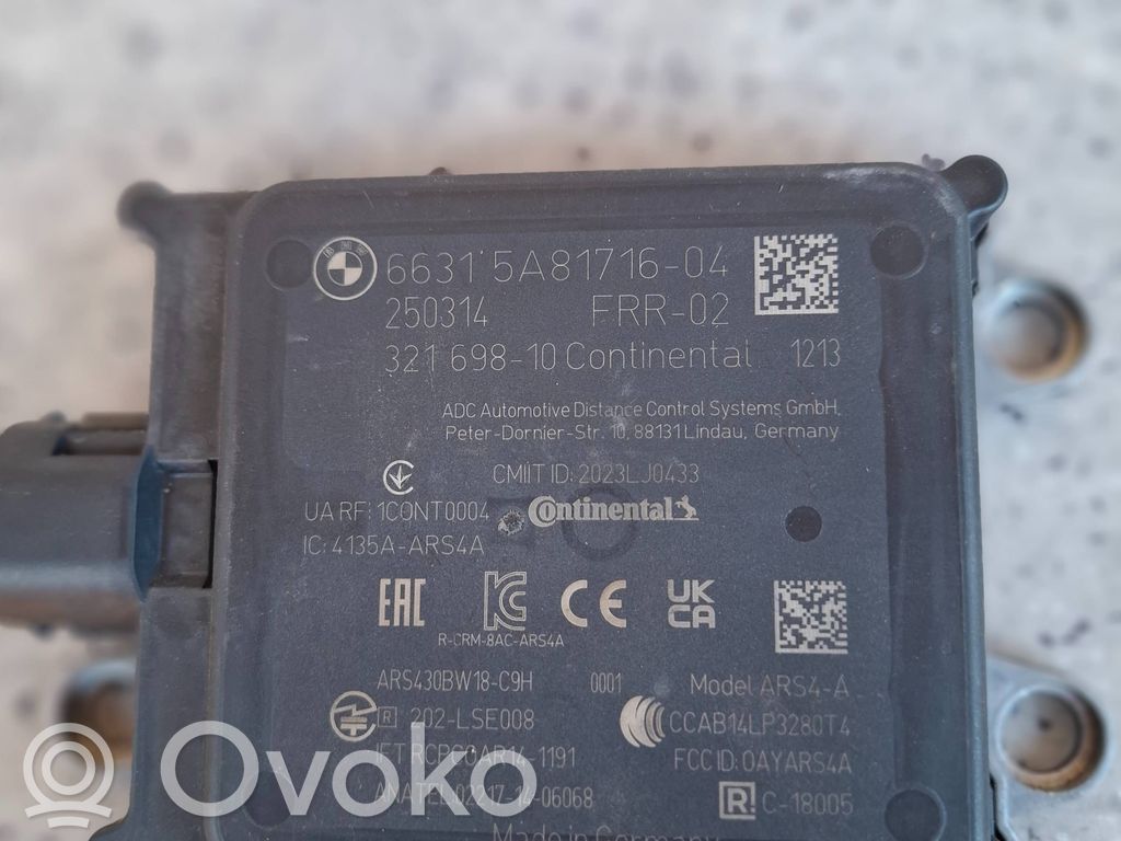 BMW 4 G22 G23 G24 G26 Sensor de radar Distronic 