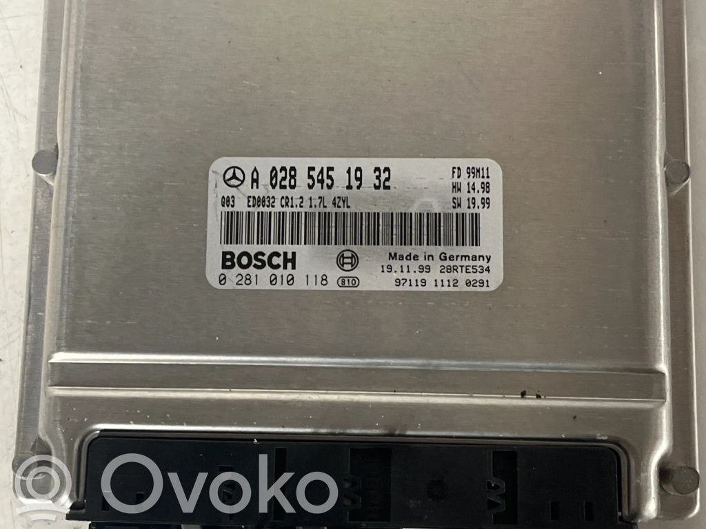 Mercedes-Benz A W168 Engine control unit/module 