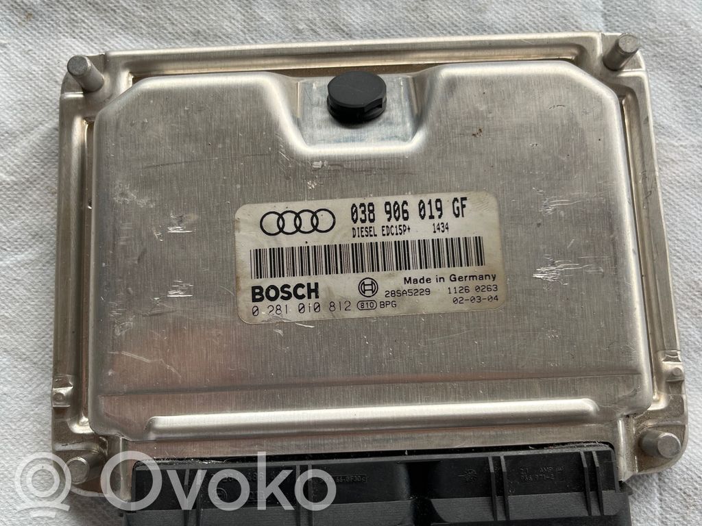 Engine control unit/module   038906019GF,28SA5229,0281010812,0281010818