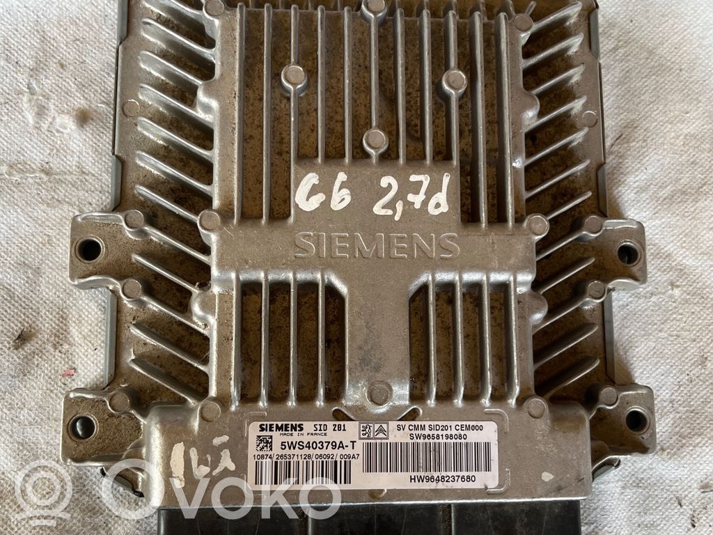 Engine control unit/module   5WS40379AT,HW9648237680
