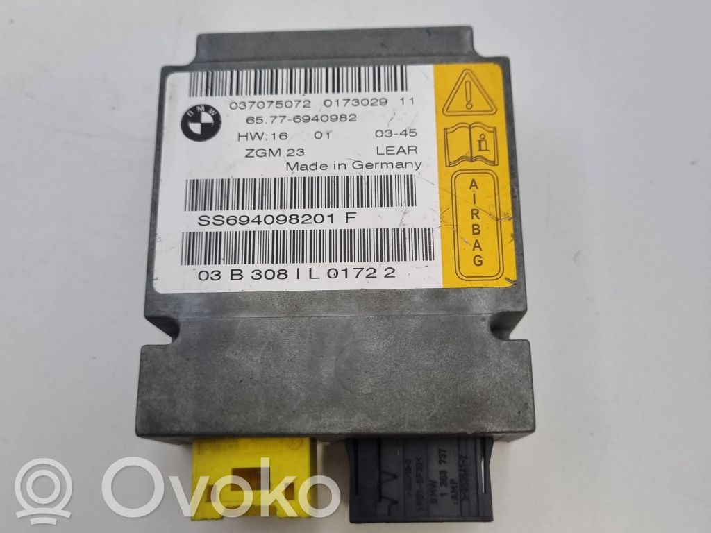 BMW 7 E65 E66 Module de contrôle airbag 