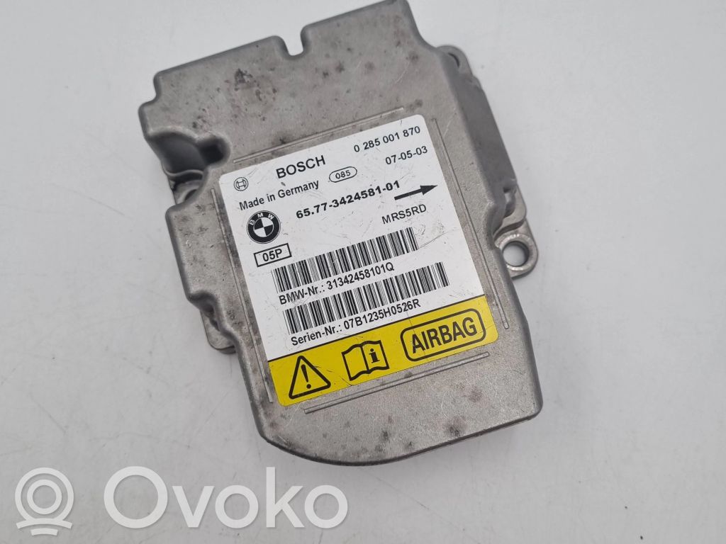 Unidad de control/módulo del Airbag   3424581,65713424581,0285001870,31342458101Q