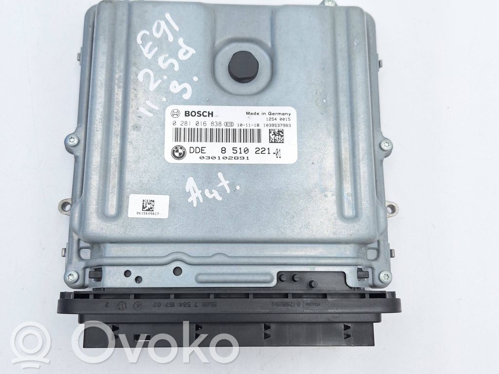 Engine control unit/module   8510221,0281016838,030102891,13618510221
