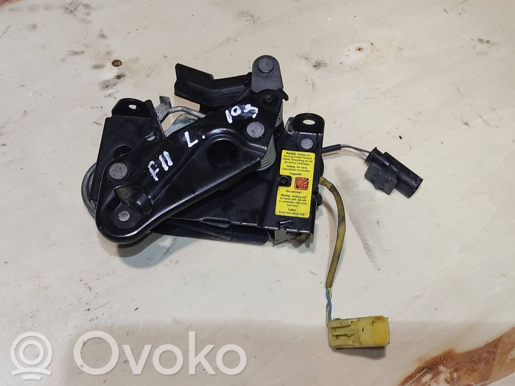 BMW 5 F10 F11 Zamek pokrywy przedniej / maski silnika 