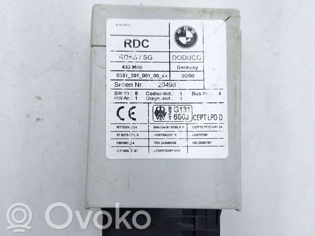 BMW 5 E39 Tire pressure control unit 