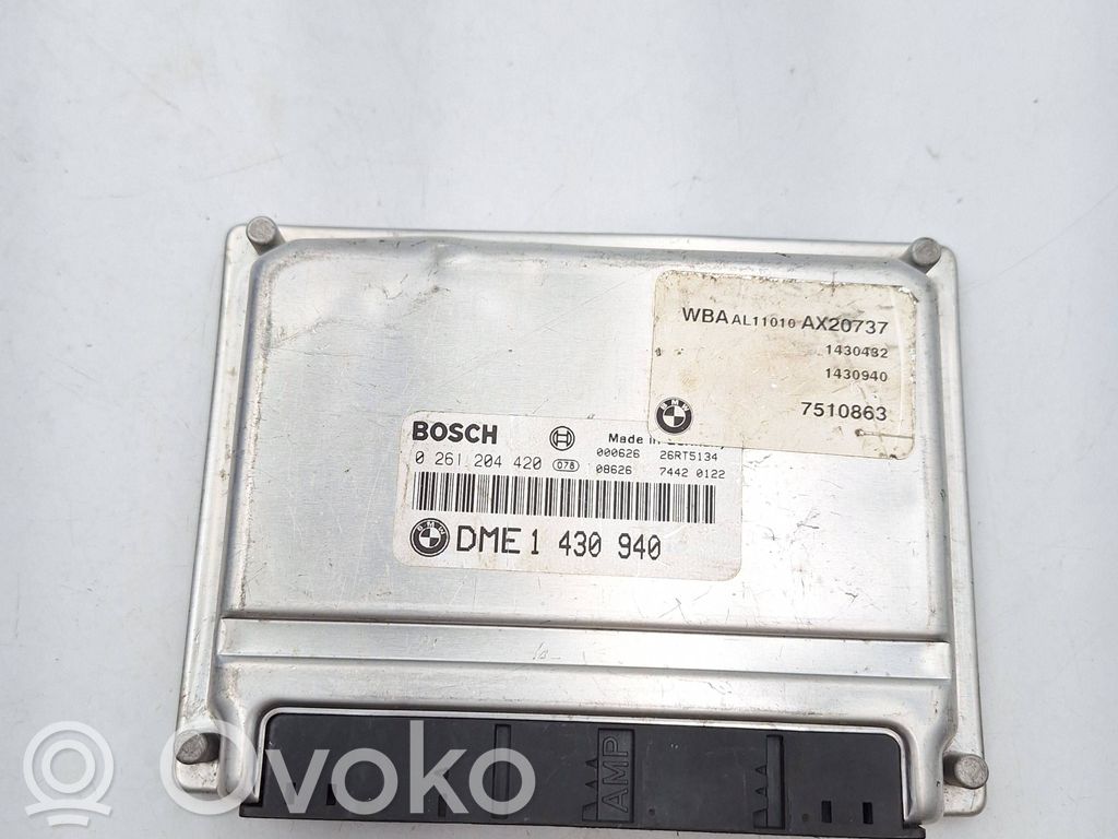 Engine control unit/module   1430940,7510863,BMS46,0261204420,12141430940