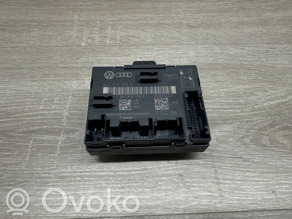 Unidad de control/módulo de la puerta   8K0959793A,09032007