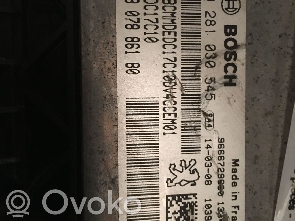 Citroen C3 Motora vadības bloka ECU 