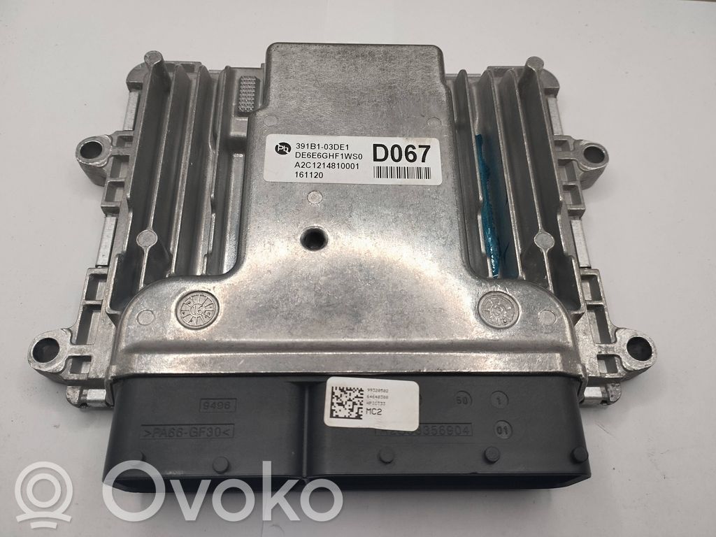 Engine control unit/module   391B103DE1,161120,A2C1214810001,DE6E6GHF1WS0