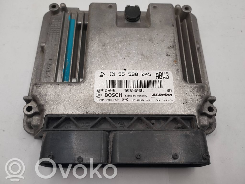 Engine control unit/module   55598045,55579447,0281030852