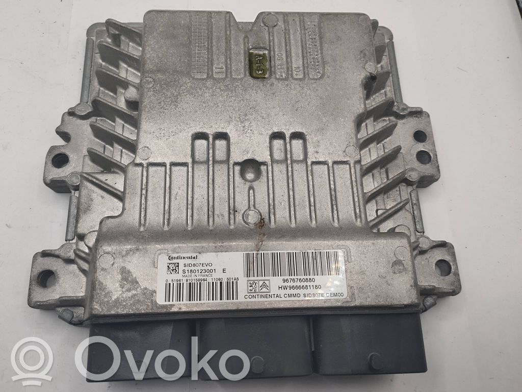 Engine control unit/module   S180123001E,9676760880,9666681180