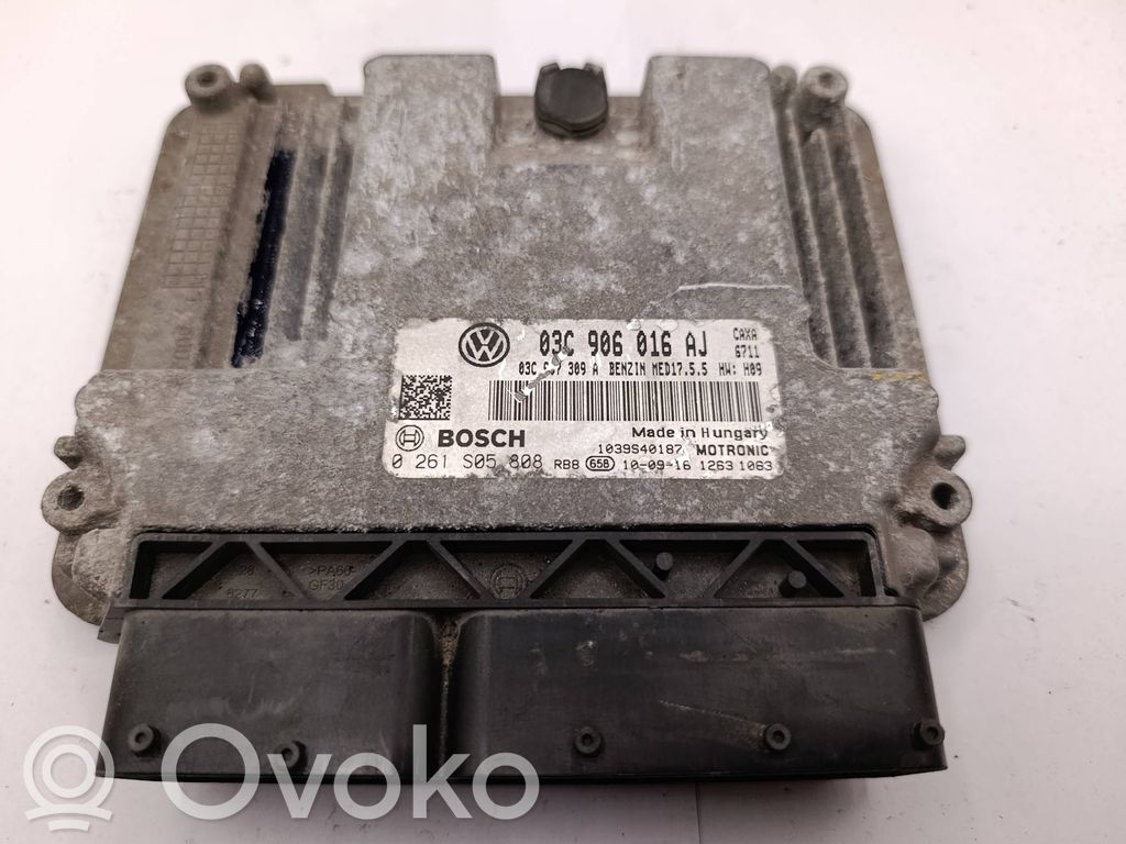 Engine control unit/module   03C906016AJ,03C907309A,0261S05808