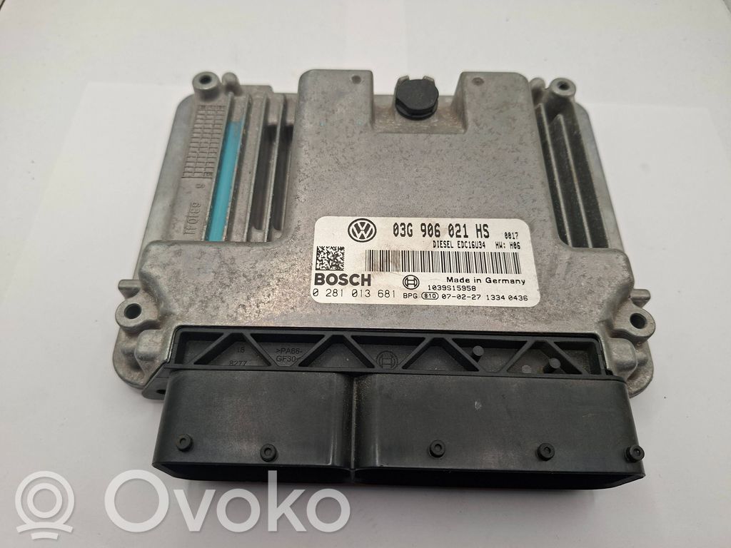 Engine control unit/module   03G906021HS,0281013681