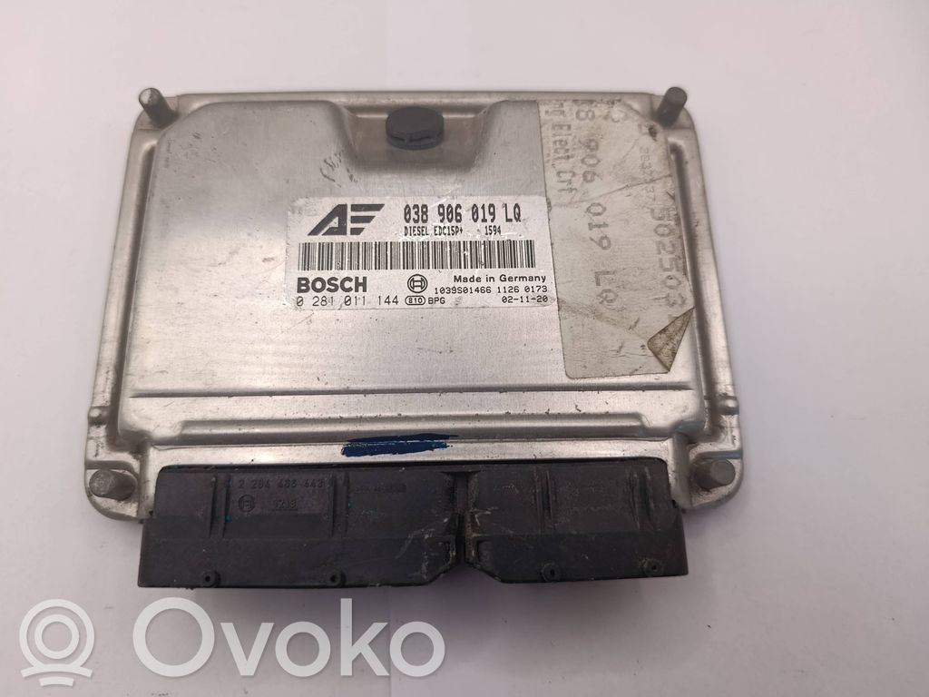 Engine control unit/module   038906019LQ,0281011144,1039S01466