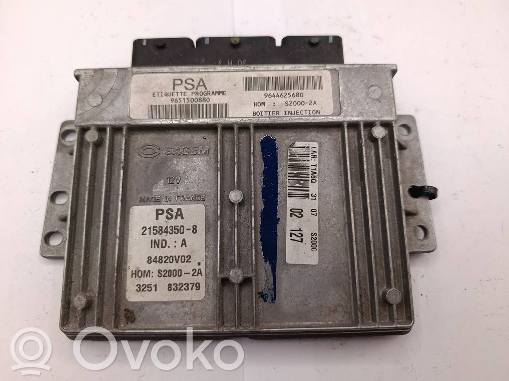 Peugeot 206 Engine control unit/module 
