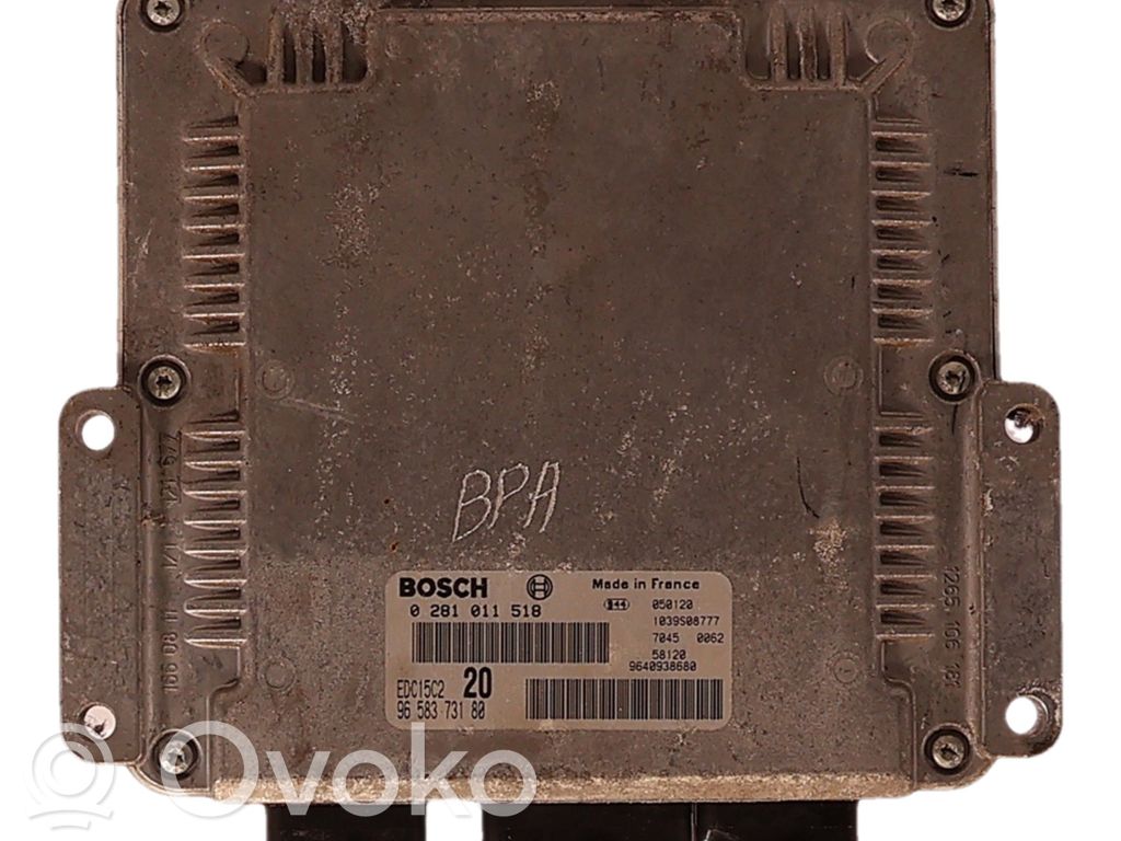 Engine control unit/module   9658373180