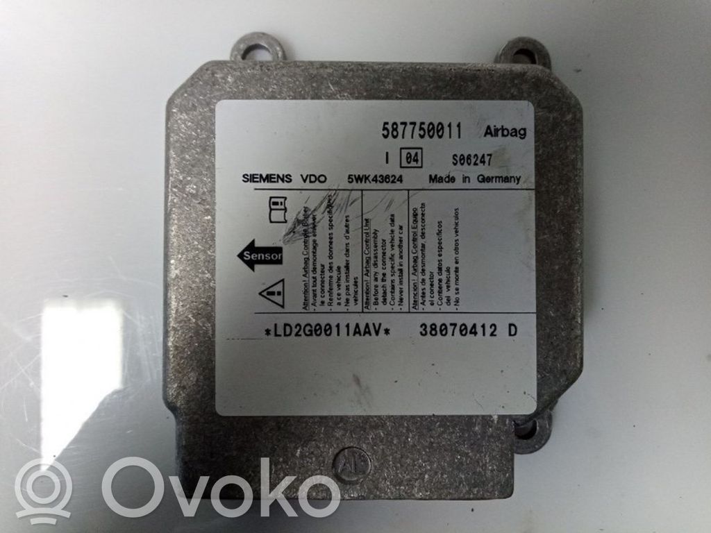 LDV Maxus Airbag control unit/module 