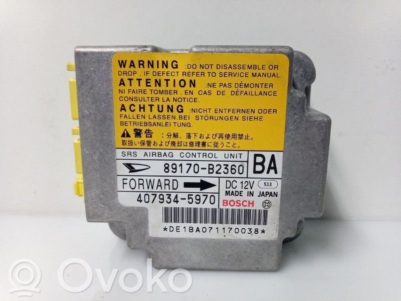 Daihatsu Trevis Airbag control unit/module 